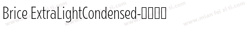 Brice ExtraLightCondensed字体转换